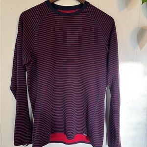 Patagonia Red and Black Striped Shirt